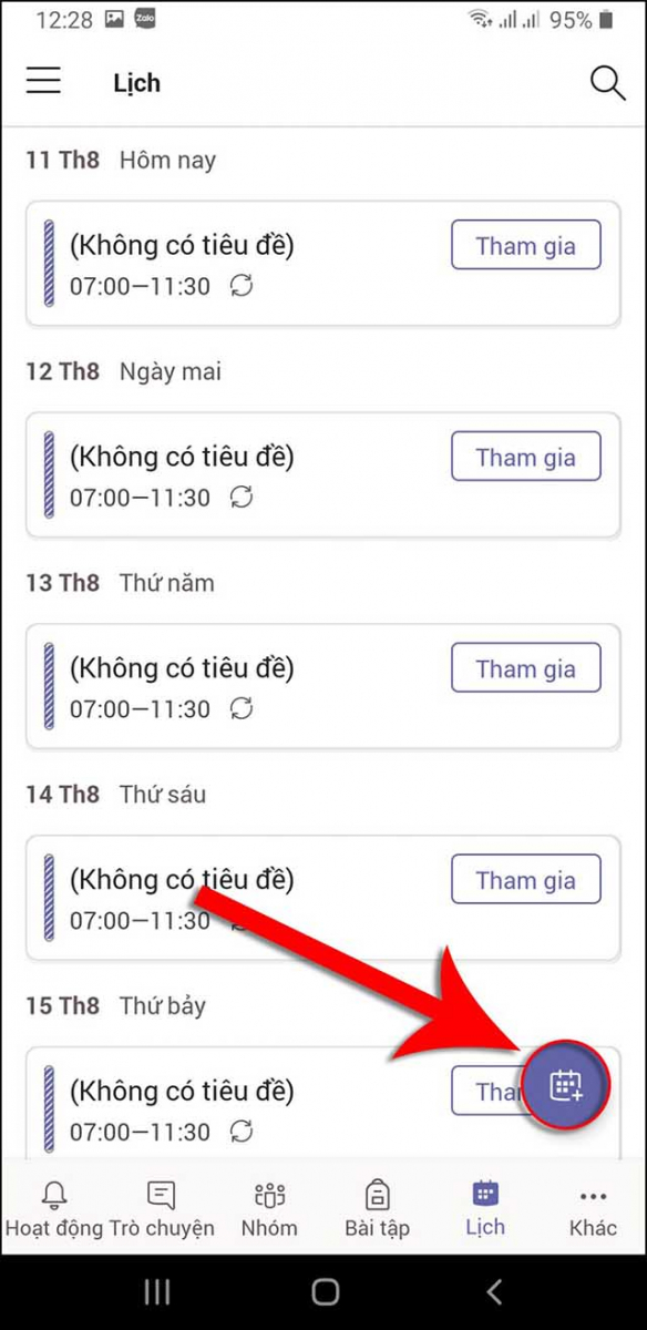 Cách họp trực tuyến bằng Microsoft Teams trên điện thoại 4